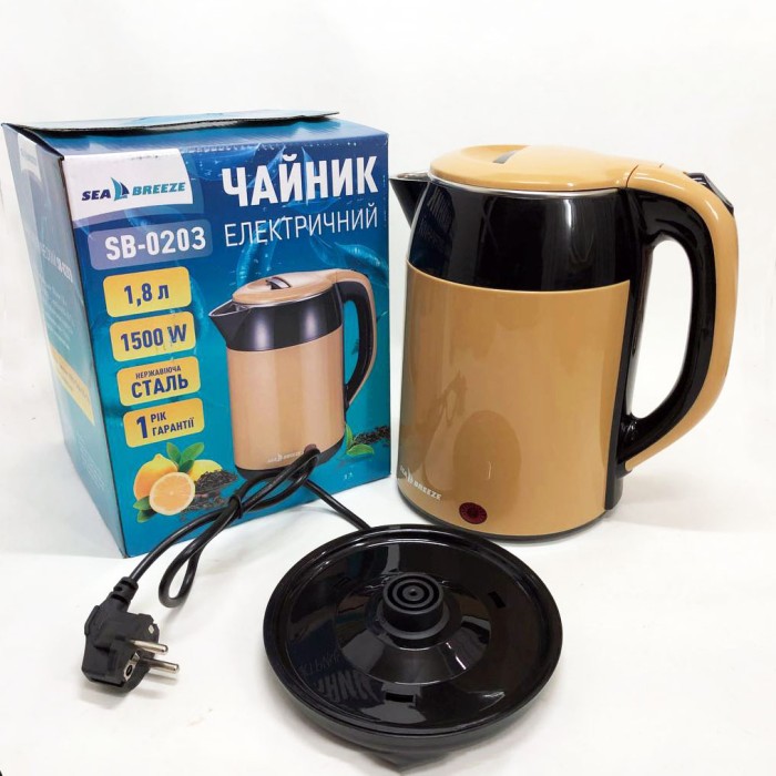 Чайник зі свистком SeaBreeze, Електрочайник зручний, Якісні електрочайник, Тихий електричний чайник XC-29