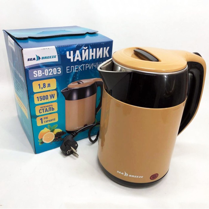 Чайник зі свистком SeaBreeze, Електрочайник зручний, Якісні електрочайник, Тихий електричний чайник XC-29
