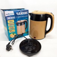 Чайник термос SeaBreeze SB-0203 1.8 Л 1500 Вт, Хороший електричний чайник, Чайник електро, Стильний