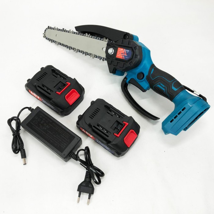 Акумуляторна ланцюгова пила для дачі Domotec, Електропила ланцюгова для обрізки дерев QW-56