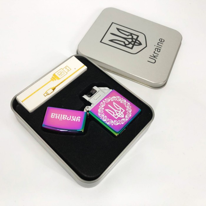 Подарунок запальничка хлопцю HL-447, Незвичайна електрична запальничка Стильна в подарунок VW-27