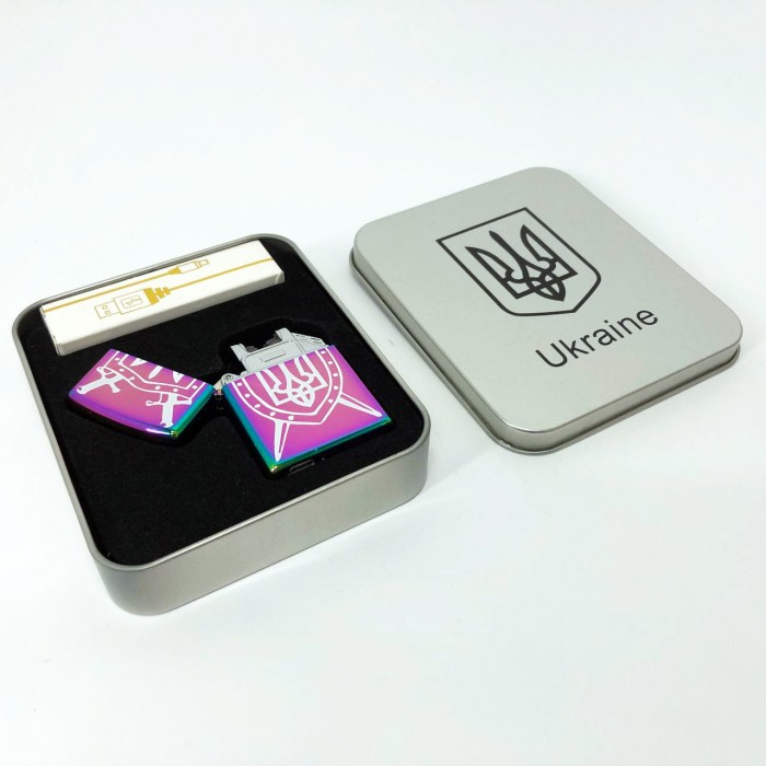 Подарунок курцеві запальничка HL-446, Запальничка USB з індикатором заряду, Запальнички з юсб зарядкою BW-39