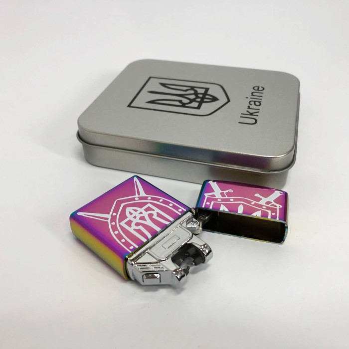 Подарунок курцеві запальничка HL-446, Запальничка USB з індикатором заряду, Запальнички з юсб зарядкою BW-39