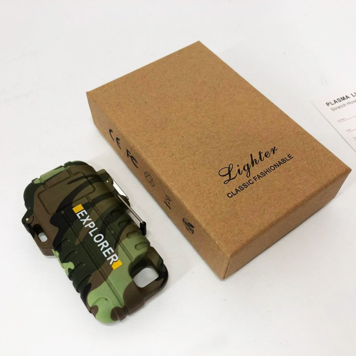 Запальничка USB з індикатором заряду EXPLORER, USB запальничка Економічна з зарядкою WM-12