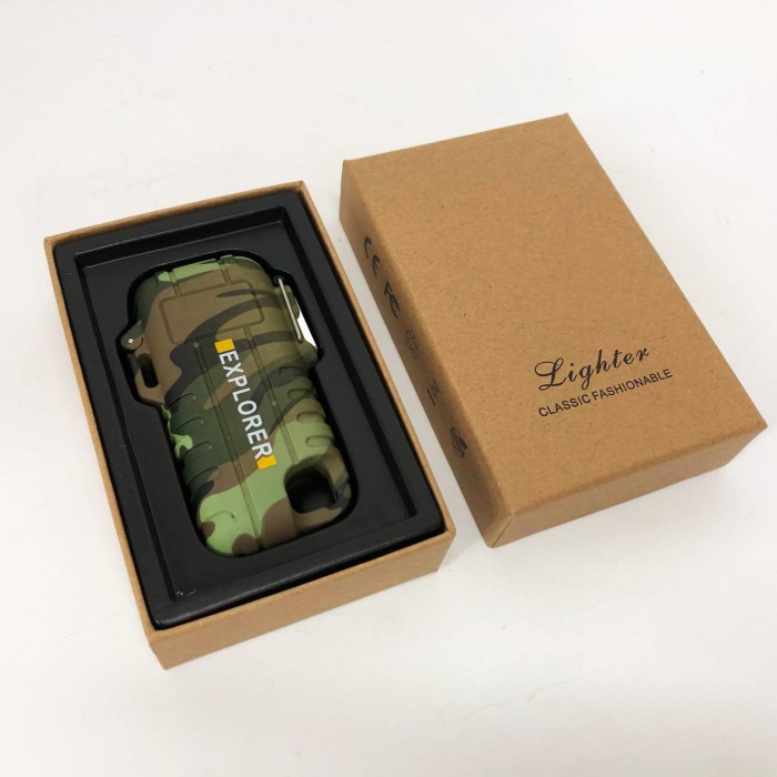 Запальничка USB з індикатором заряду EXPLORER, USB запальничка Економічна з зарядкою WM-12