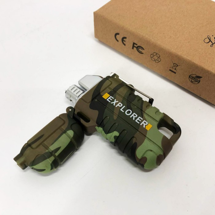 Запальничка USB з індикатором заряду EXPLORER, USB запальничка Економічна з зарядкою WM-12