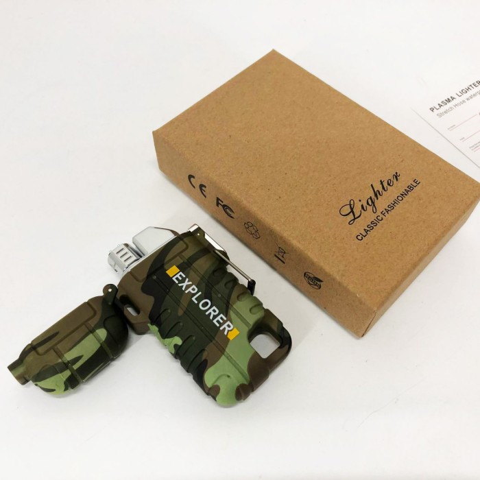 Запальничка USB з індикатором заряду EXPLORER, USB запальничка Економічна з зарядкою WM-12