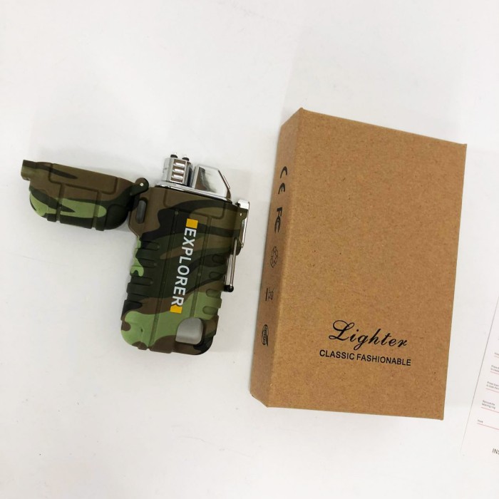 Запальничка USB з індикатором заряду EXPLORER, USB запальничка Економічна з зарядкою WM-12