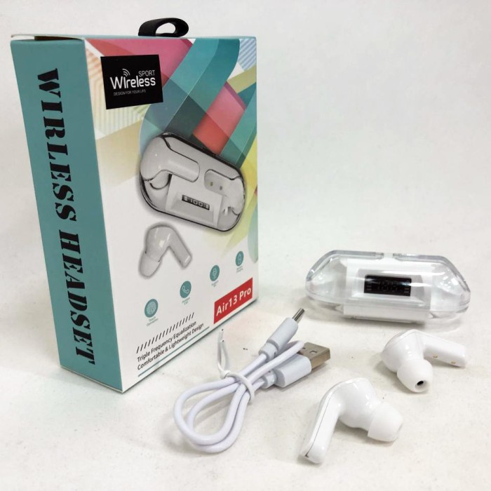 Навушники бездротові Air13, Блютуз навушники з мікрофоном для телефона для тренувань BQ-25