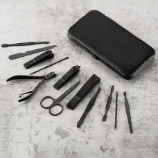 Манікюрний інструмент 12 шт, Манікюрний набір в поїздку, Манікюрно-педикюрний набір для початківців AZ-56