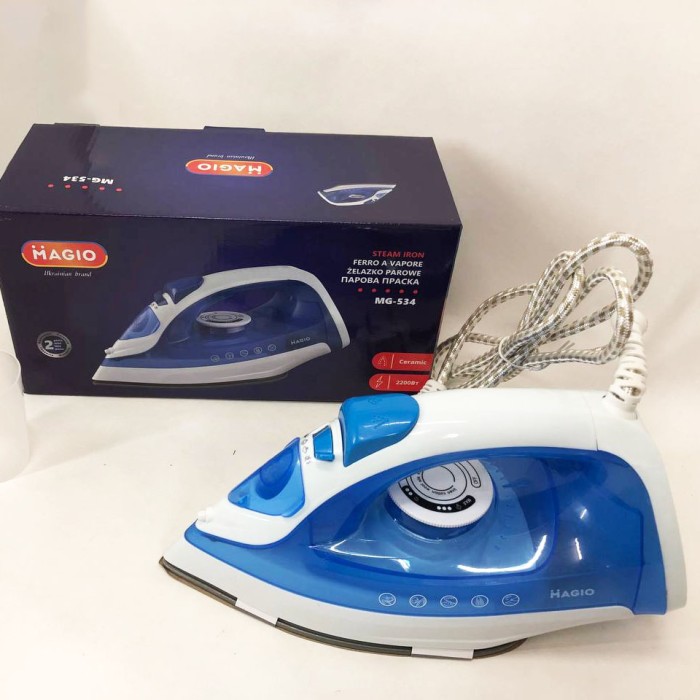 Праска для прасування будь-якого одягу Magio MG-534, Парова праска для догляду за тканиною XF-96