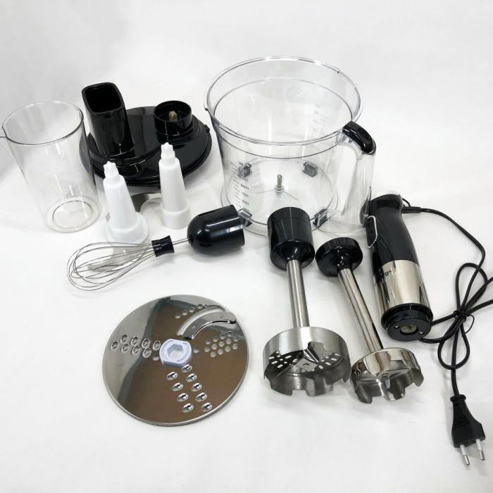 Блендер для змішування крему Rainberg RB-2238, Кухонний комбайн металевий, Блендер багатофункціональний PX-13