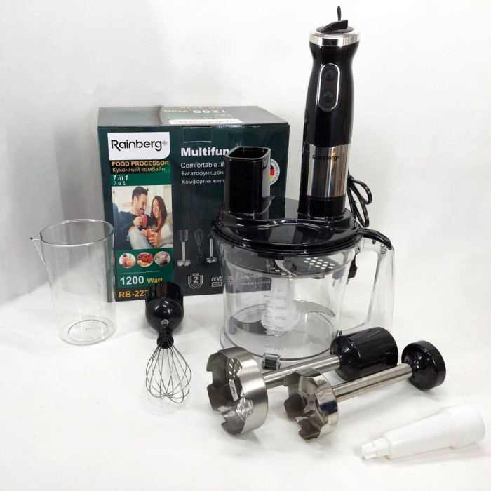 Блендер з легким керуванням Rainberg RB-2238, Кухонний електричний подрібнювач-блендер OG-50