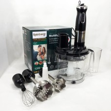 Блендер з мірною чашею склянка чашка Rainberg, Кухонний комбайн металевий, Блендер для супів і соусів LK-29