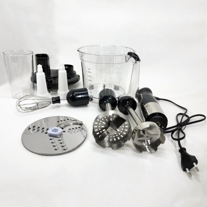 Блендер з мірною чашею склянка чашка Rainberg, Кухонний комбайн металевий, Блендер для супів і соусів LK-29