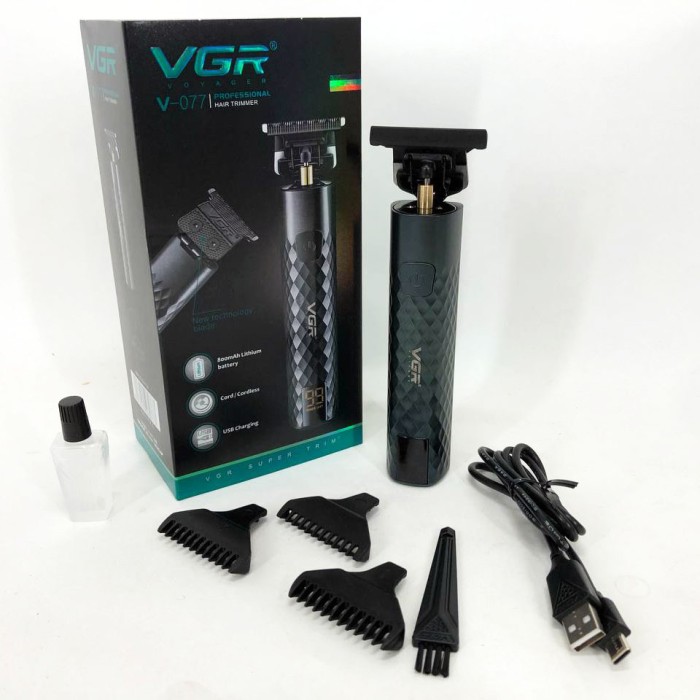 Тример для бороди універсальна з насадками VGR V-077, Хороший бездротовий триммер CJ-69