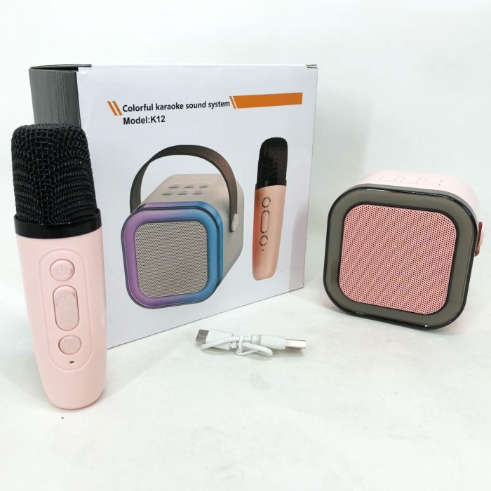 Караоке домашнє дитяче K12, Bluetooth мікрофон для караоке Дитяче Музичний мікрофон EM-23