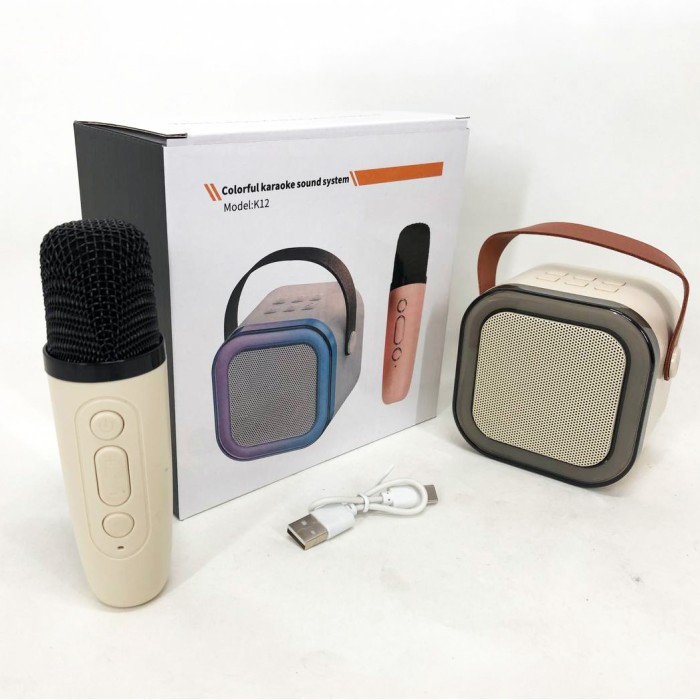 Караоке мікрофон з музикою піснями K12 10W, Мікрофон з караоке для розваги дітей, WO-727 Караоке вечірок