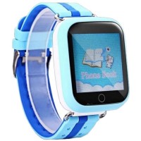 Дитячий розумний годинник з GPS Smart baby watch Q750 Blue, смарт годинник-телефон з сенсорним екраном та іграми AS-21