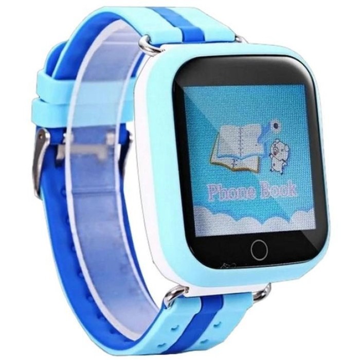 Дитячий розумний годинник з GPS Smart baby watch Q750 Blue, смарт годинник-телефон з сенсорним екраном та іграми AS-21