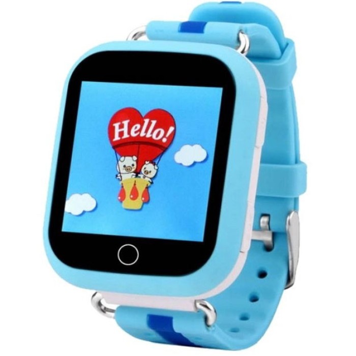 Дитячий розумний годинник з GPS Smart baby watch Q750 Blue, смарт годинник-телефон з сенсорним екраном та іграми AS-21