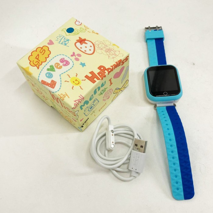 Дитячий розумний годинник з GPS Smart baby watch Q750 Blue, смарт годинник-телефон з сенсорним екраном та іграми