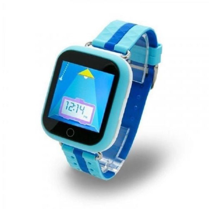 Дитячий розумний годинник з GPS Smart baby watch Q750 Blue, смарт годинник-телефон з сенсорним екраном UZ-124 та іграми