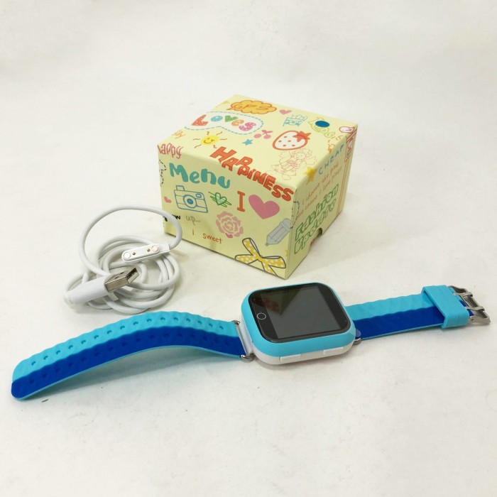 Дитячий розумний годинник з GPS Smart baby watch Q750 Blue, смарт годинник-телефон з сенсорним екраном UZ-124 та іграми
