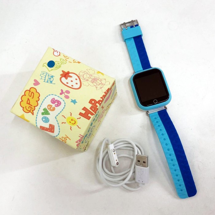 Дитячий розумний годинник з GPS Smart baby watch Q750 Blue, смарт годинник-телефон з сенсорним екраном UZ-124 та іграми