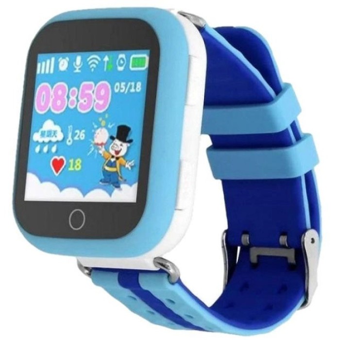 Дитячий розумний годинник з GPS Smart baby watch Q750 Blue, смарт годинник-телефон з сенсорним екраном UZ-124 та іграми