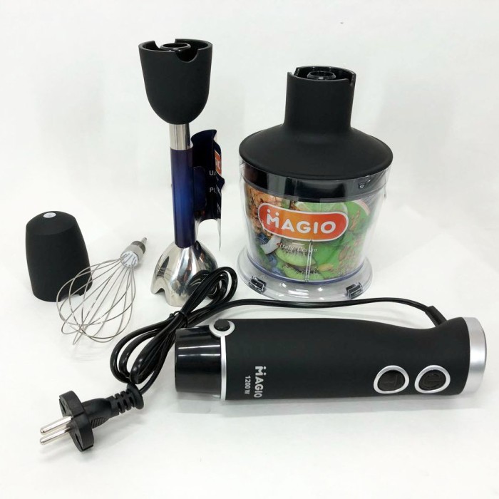 Блендер занурювальний з додатковою чашею MAGIO MG-655, Блендер для твердих інгредієнтів PR-88
