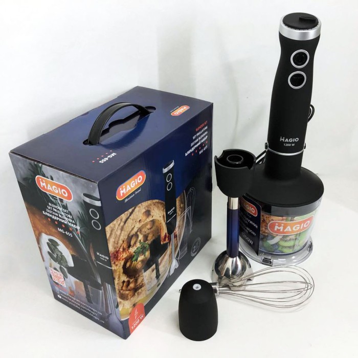 Блендер занурювальний з додатковою чашею MAGIO MG-655, Блендер для твердих інгредієнтів PR-88