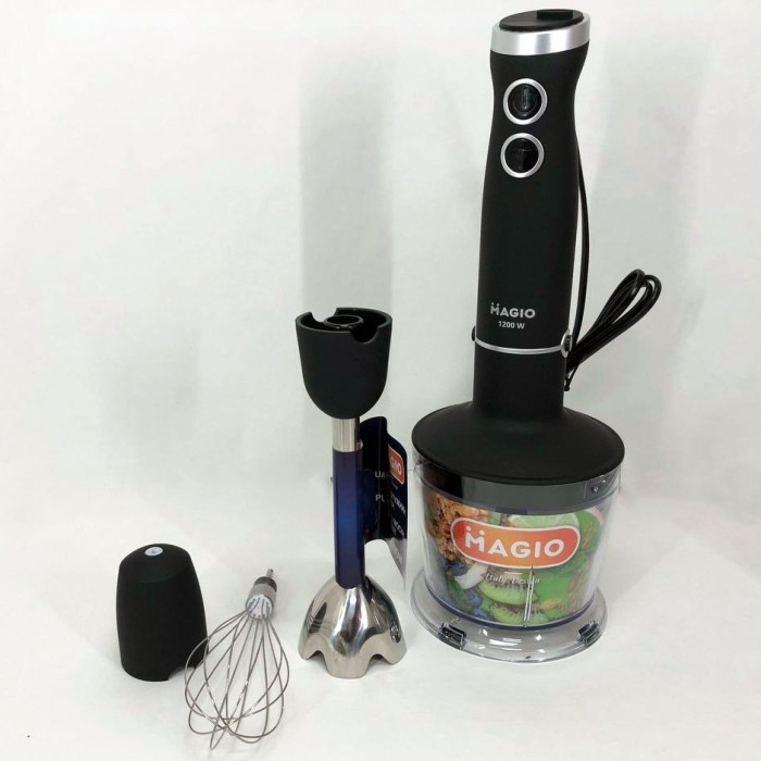 Занурювальний блендер з металевим корпусом MAGIO, Портативний блендер подрібнювач NG-72