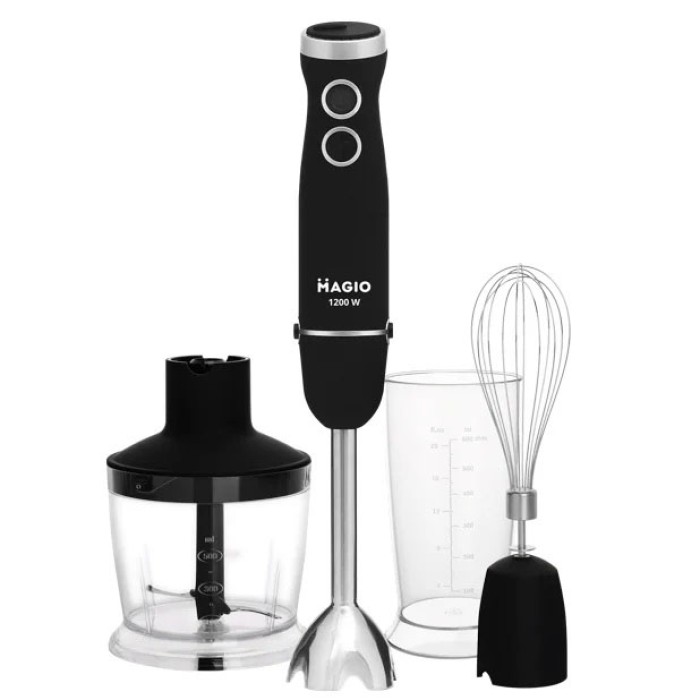 Занурювальний блендер з металевим корпусом MAGIO, Портативний блендер подрібнювач NG-72