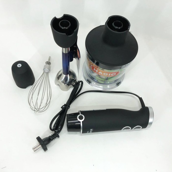 Занурювальний блендер з металевим корпусом MAGIO, Портативний блендер подрібнювач NG-72