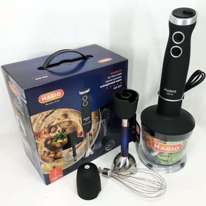 Портативний блендер для смузі MAGIO, Блендер для сімейного використання нержавіюча сталь AW-54