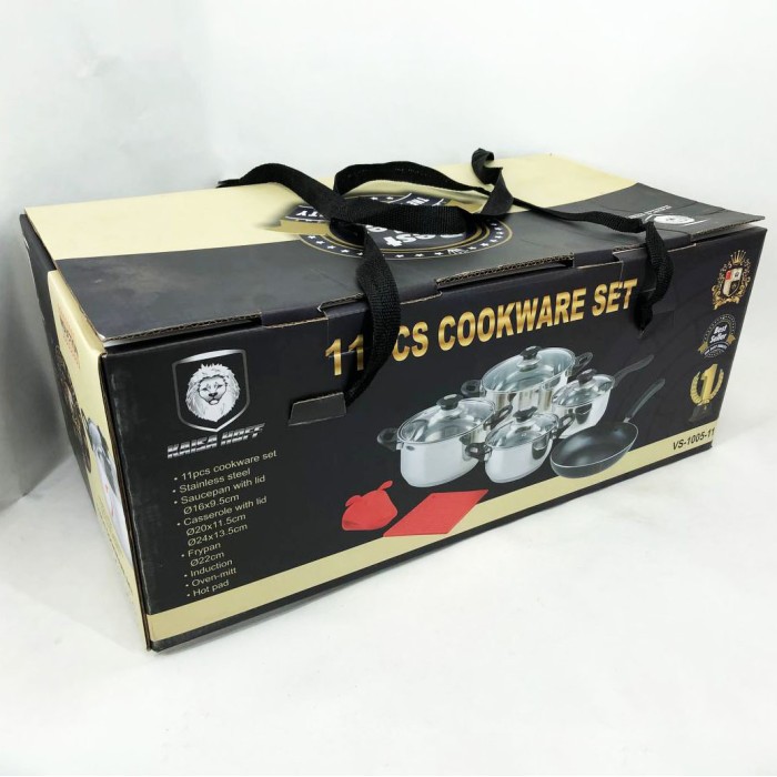 Набір каструль вищої якості, Хороший набір каструль антипригарних з кришкою UJ-19