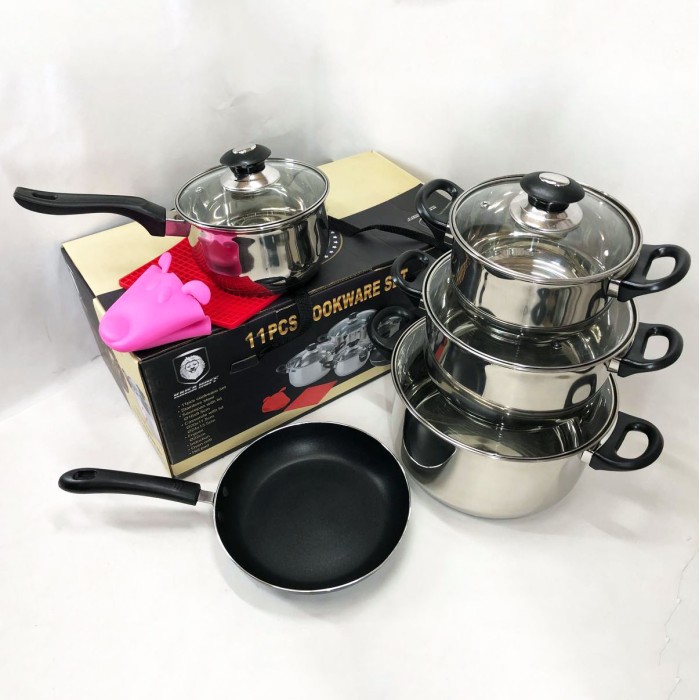 Набір каструль вищої якості, Хороший набір каструль антипригарних з кришкою UJ-19