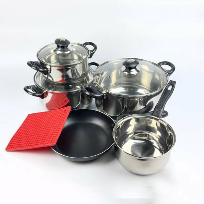Набір каструль вищої якості, Хороший набір каструль антипригарних з кришкою UJ-19