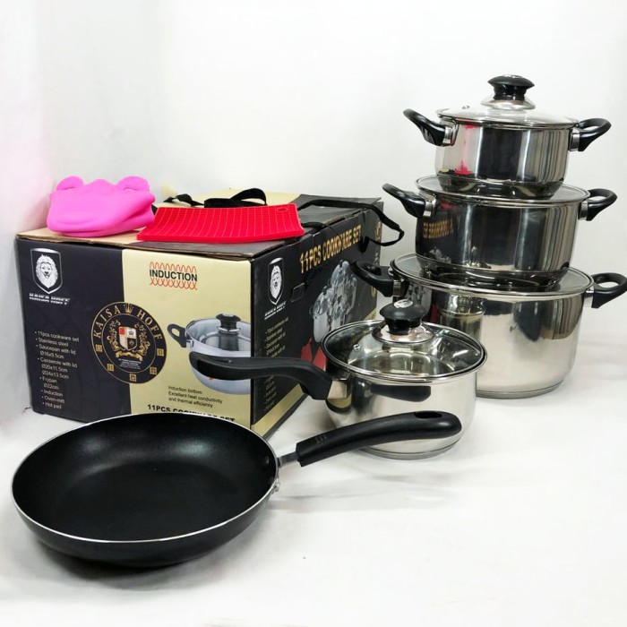 Набір каструль вищої якості, Хороший набір каструль антипригарних з кришкою UJ-19