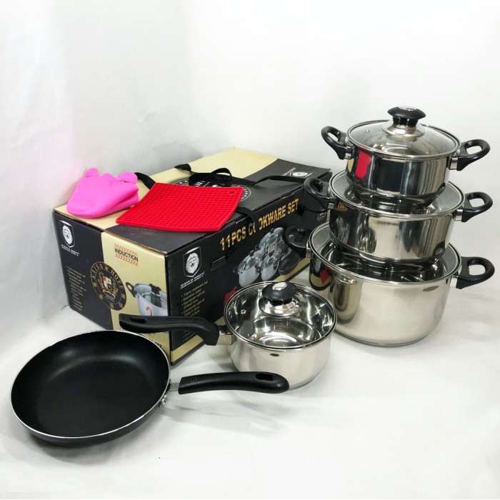 Набір каструль вищої якості, Хороший набір каструль антипригарних з кришкою UJ-19