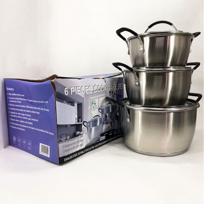 Набір каструль вищої якості, Набір каструль з антипригарним покриттям посуду для дому OE-63