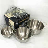 Набір посуду з ковшком 6 предметов FH-300-6, Набір каструль з антипригарним покриттям XL-49