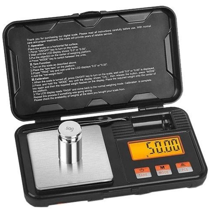 Ваги грамові високоточні CX-Toolbox 200г, Цифрові кишенькові ваги для ювелірів, Міні-ваги VB-34