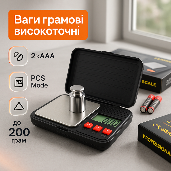 Ваги підвищеної точності, Міні-ваги, Ваги з високим рівнем точності Електронні для золота KS-51