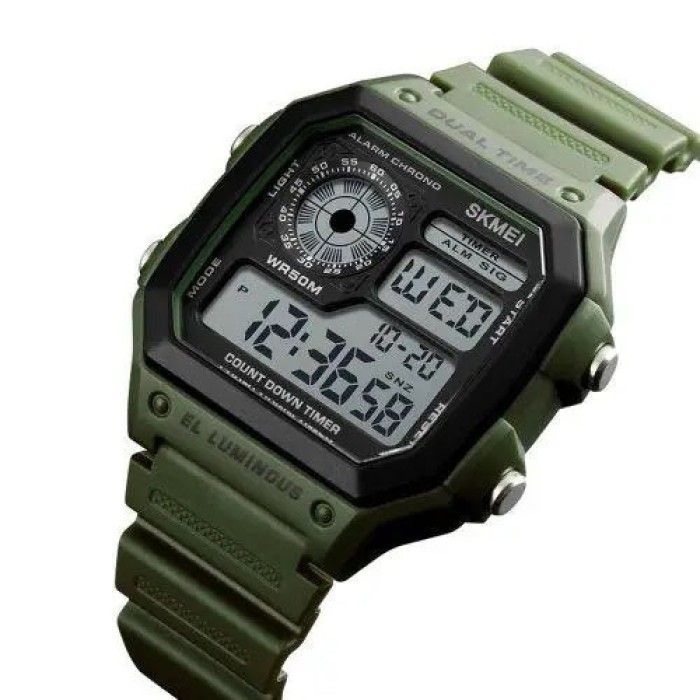 Військовий годинник з секундоміром SKMEI 1299AG, Годинники наручні спортивні, RN-752 Водонепроникний годинник