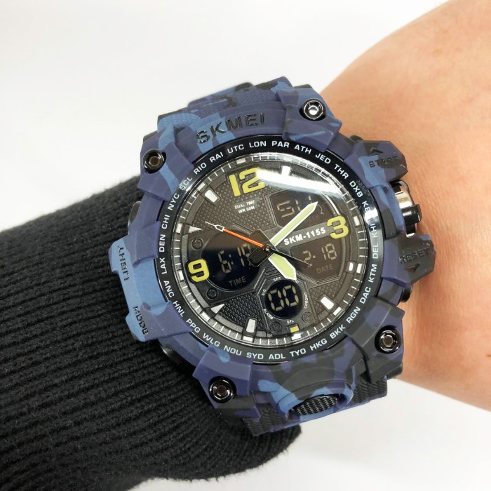 Годинник армійський оригінал SKMEI 1155BCMBU, Годинник армійський скмей, Годинники OJ-248 спортивні спорт