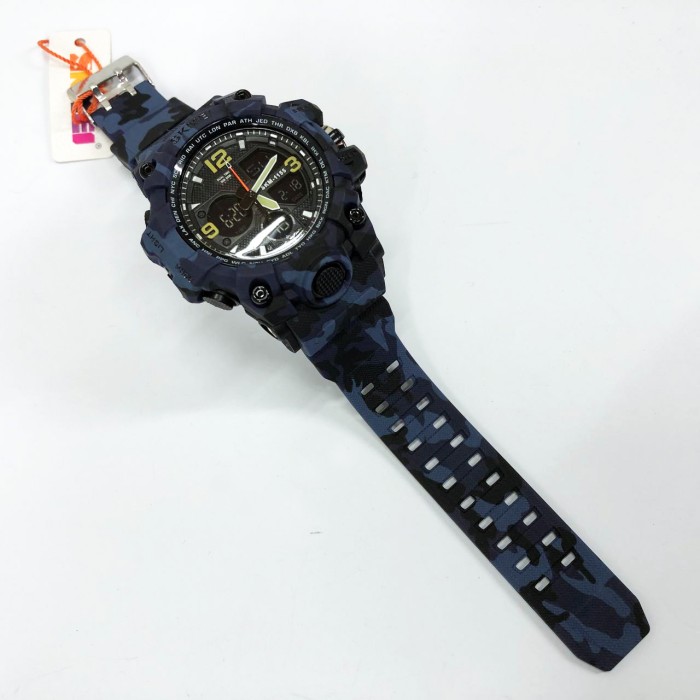 Годинники наручні електронні для хлопців SKMEI 1155BCMBU, Водонепроникні годинники 50 м HA-82