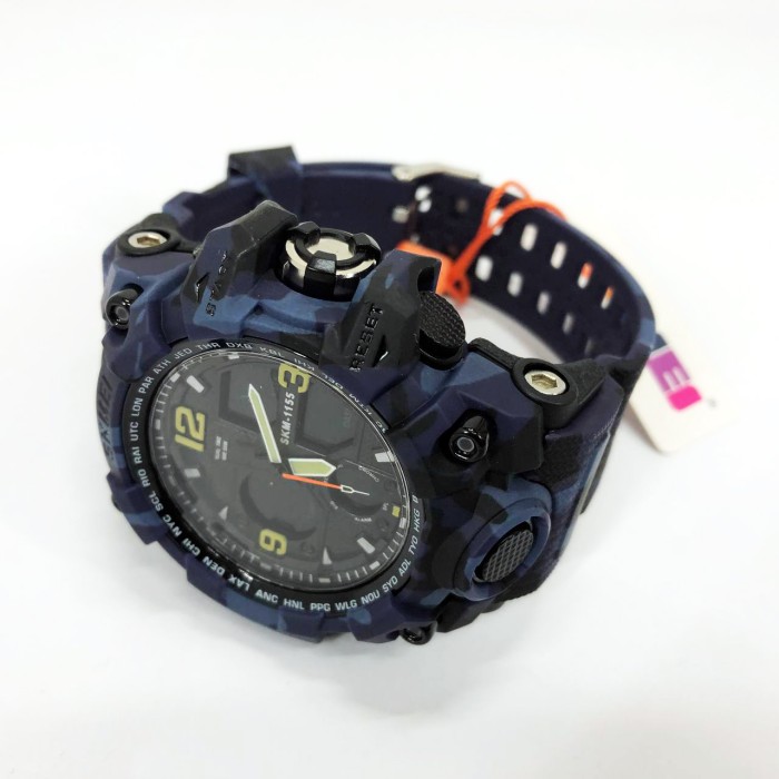 Годинники наручні електронні для хлопців SKMEI 1155BCMBU, Водонепроникні годинники 50 м HA-82