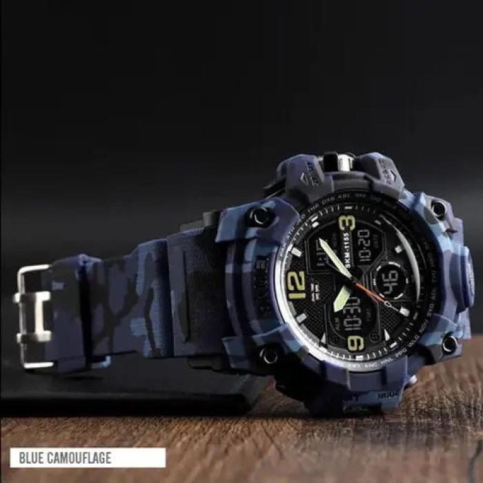Тактичні армійські годинники водонепроникні SKMEI, Спортивні наручні годинники Протиударні ZN-43
